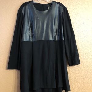 Vegan Leather Panel top